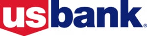 US Bank-logotyp som länkar till US Banks hemsida på en ny flik.