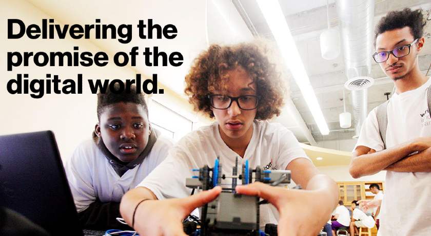 Skärmdump av Verizon Mission Statement