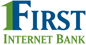 First Internet Bank logotyp som länkar till First Internet Banks hemsida i en ny flik.