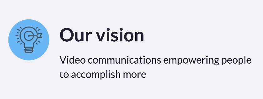 Skärmdump av Zoom Vision Statement