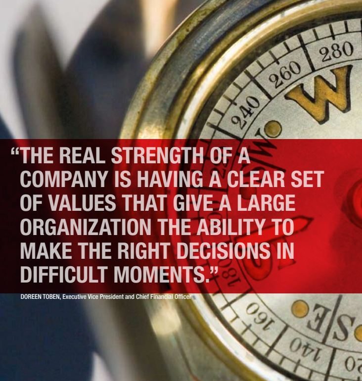 Skärmdump av Verizon Values