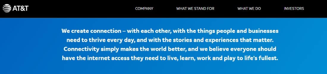 Skärmdump av AT&T Creating Connection
