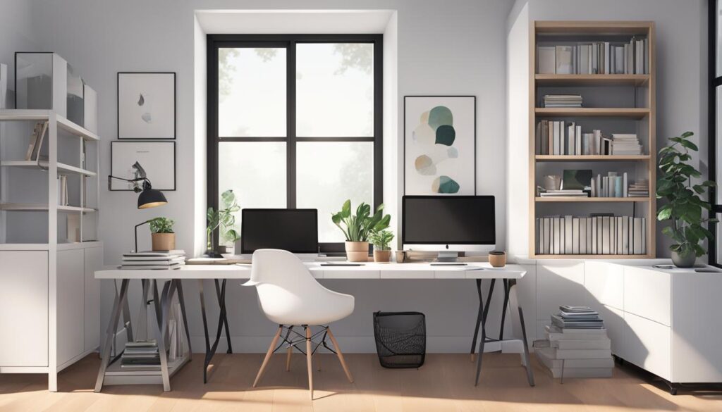 space-saving desks for home office